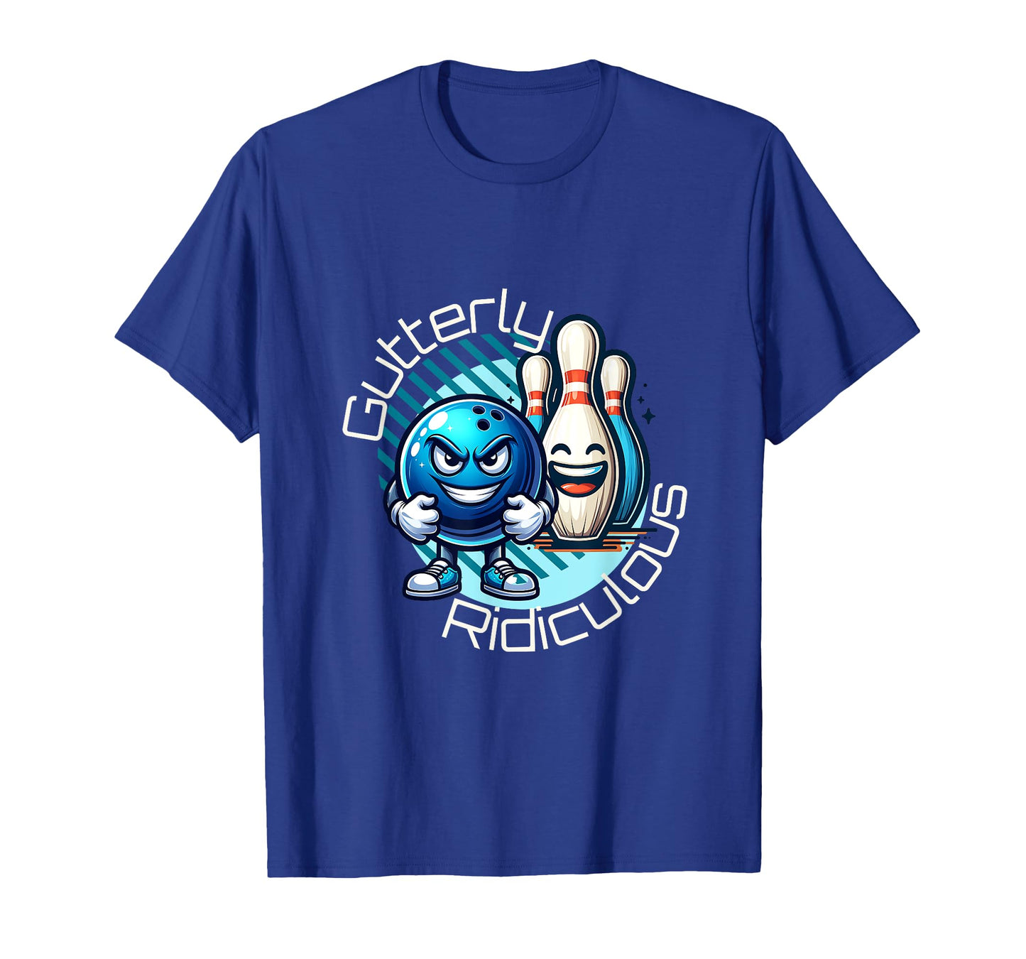 Gutterly Ridiculous Cartoon Bowling T-Shirt