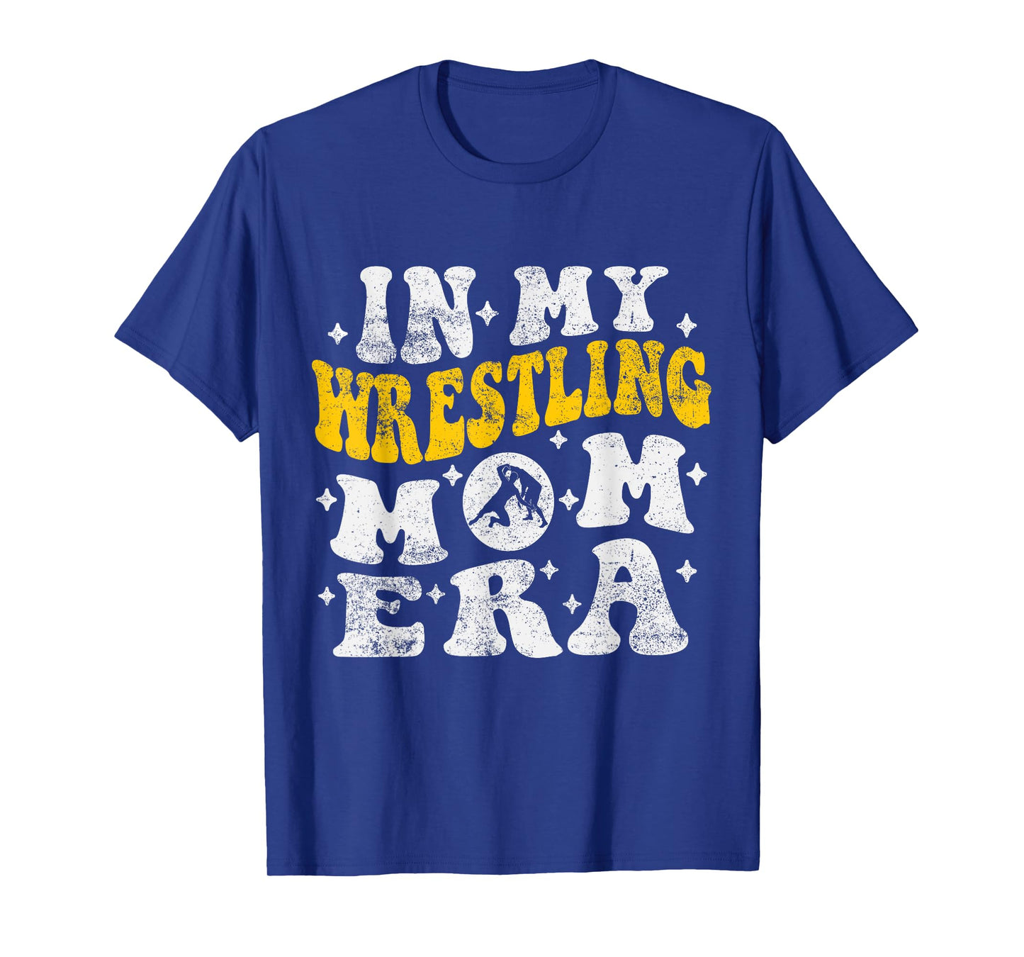 In My Wrestling Mom Era Funny Wrestler Wrestling Groovy T-Shirt