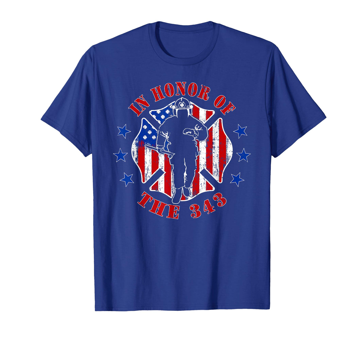 in Memory and Honor We Will Never Forget 343 Firefighter T-Shirt