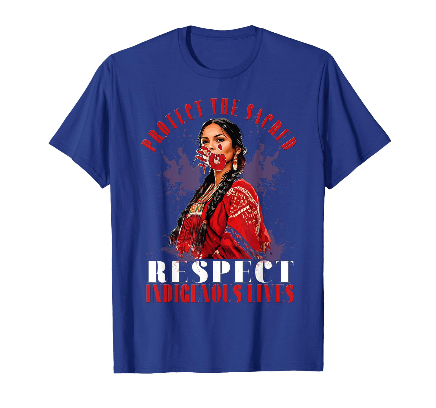 MMIW Awareness Indigenous Women Stolen Sisters Native Art T-Shirt