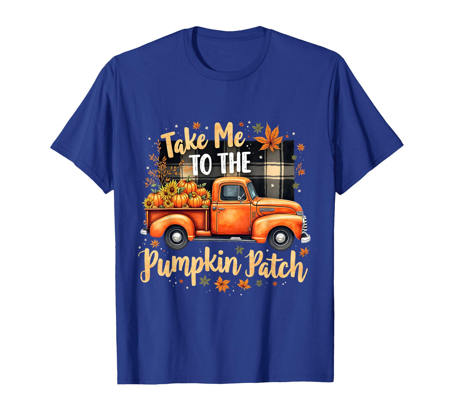 Take Me to The Pumpkin Patch Vintage Fall Truck Art T-Shirt