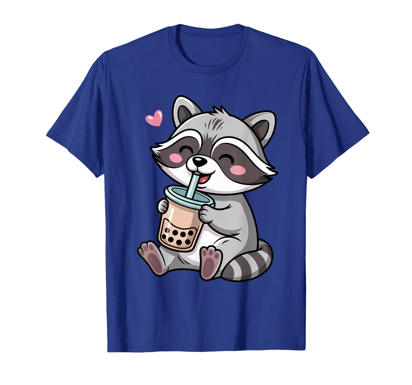 Kawaii Raccoon Boba Tea Japanese Bubble Tea Drink Anime Fun T-Shirt