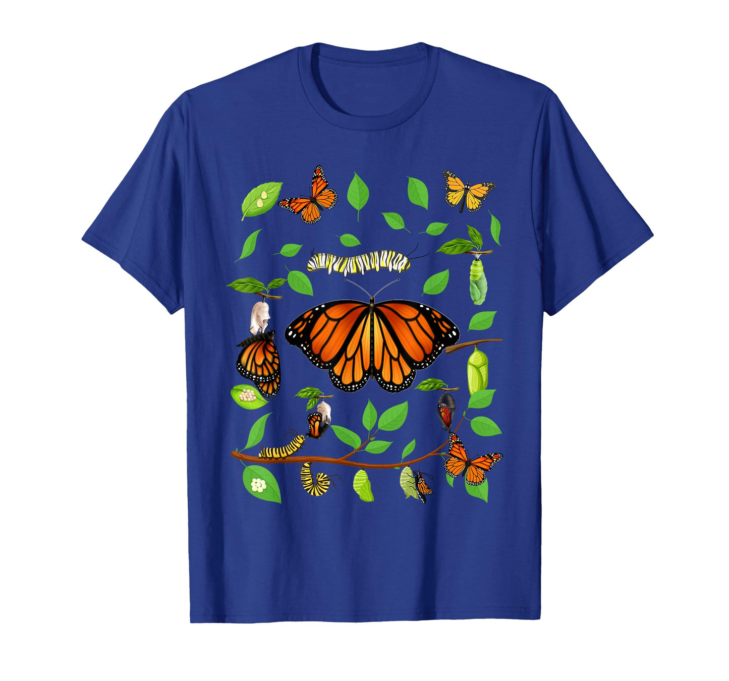 Life Cycle Of A Caterpillar Monarch Butterfly Cocoon T-Shirt
