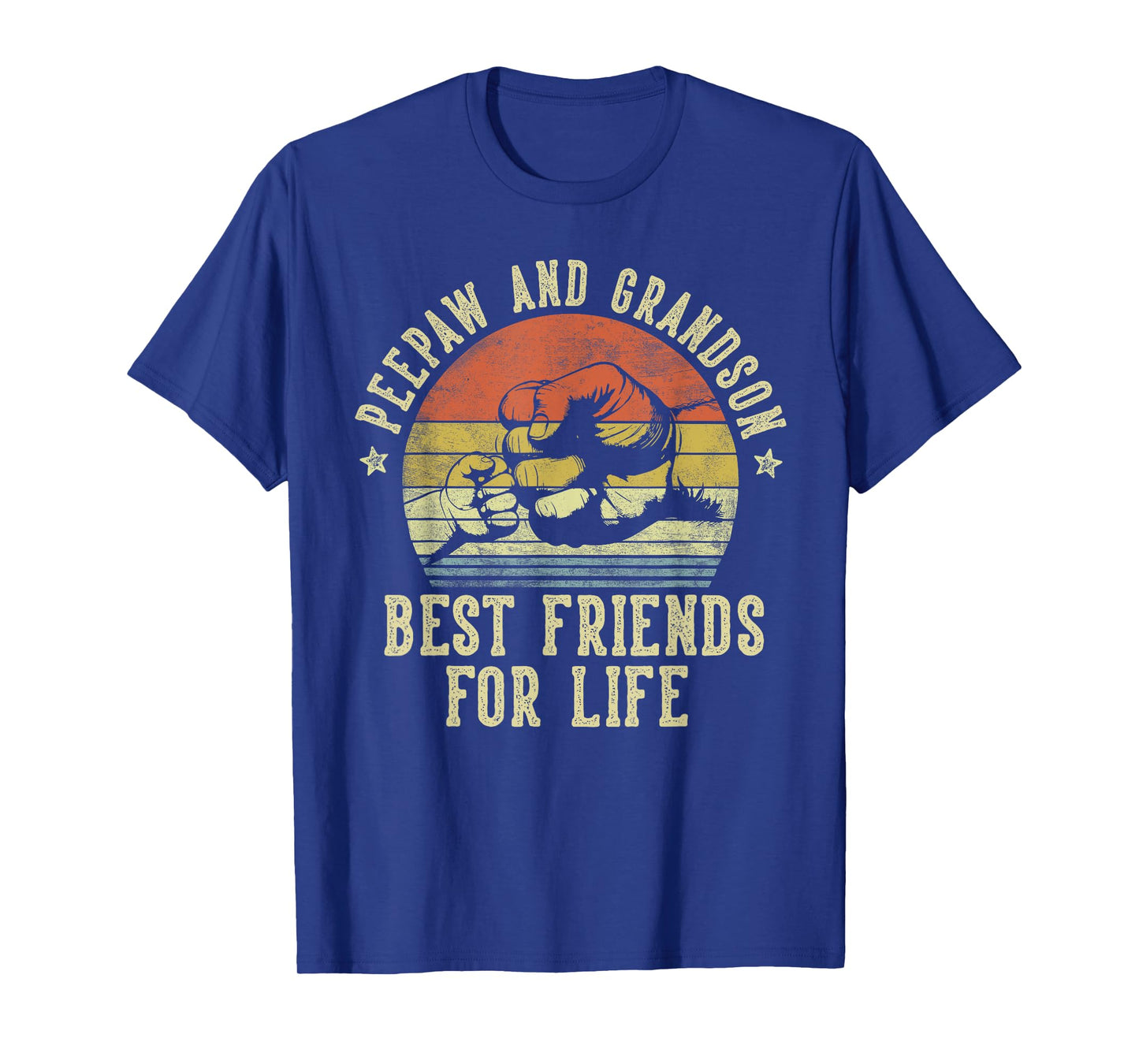 Peepaw and Grandson Best Friends for Life Funny Peepaw T-Shirt