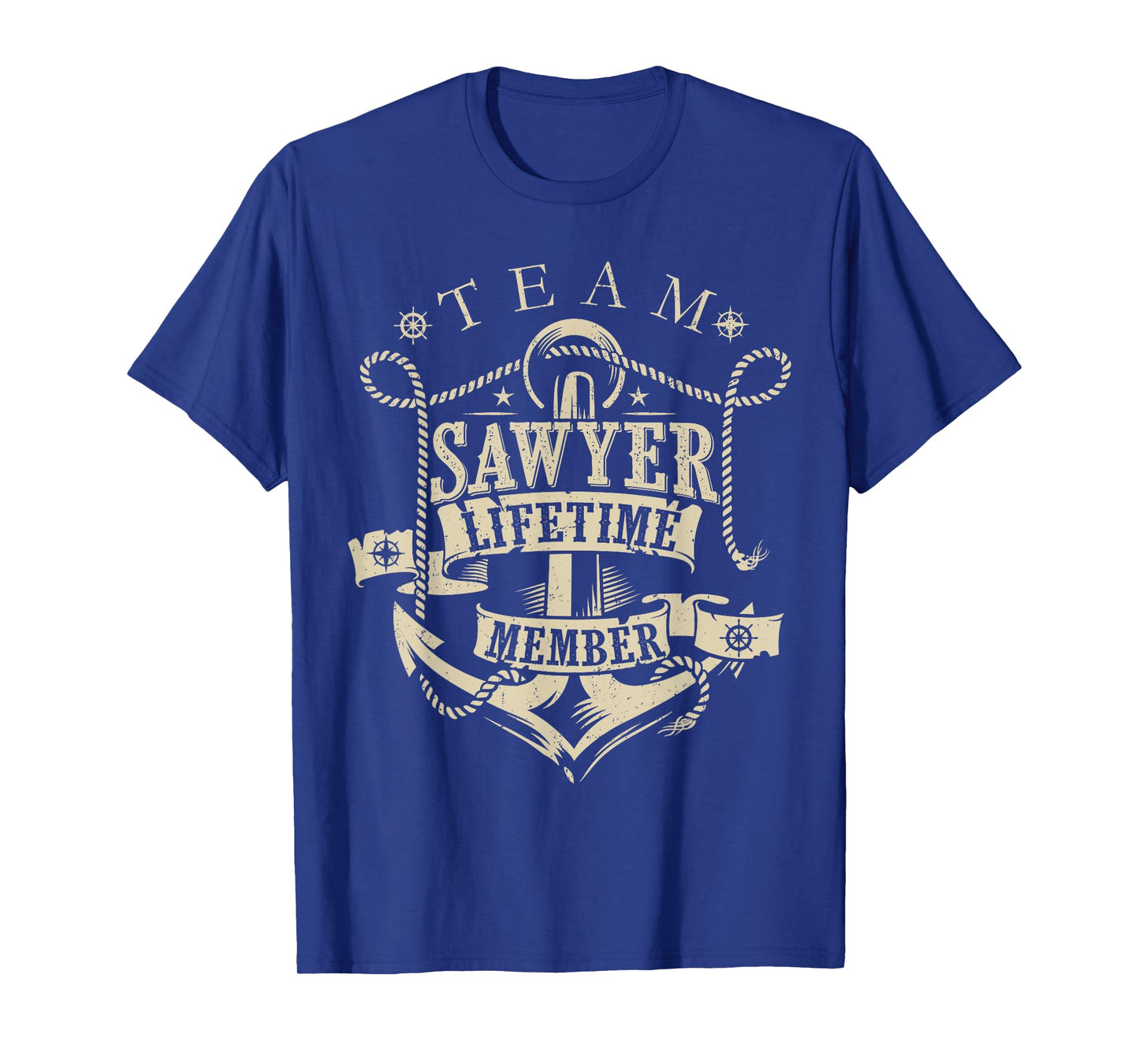 Team SAWYER Lifetime Member Vintage SAWYER Family Name T-Shirt