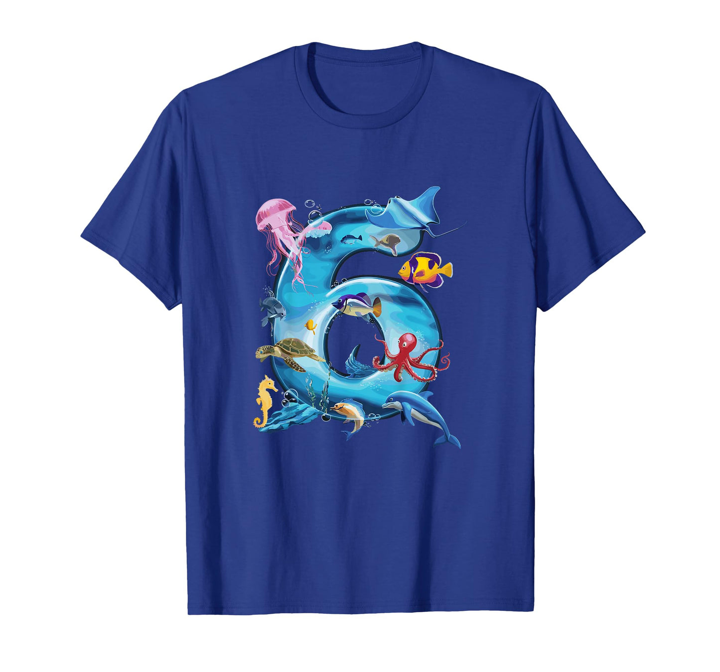 Sea Ocean Number 6rd Birthday Boys and Girls T-Shirt