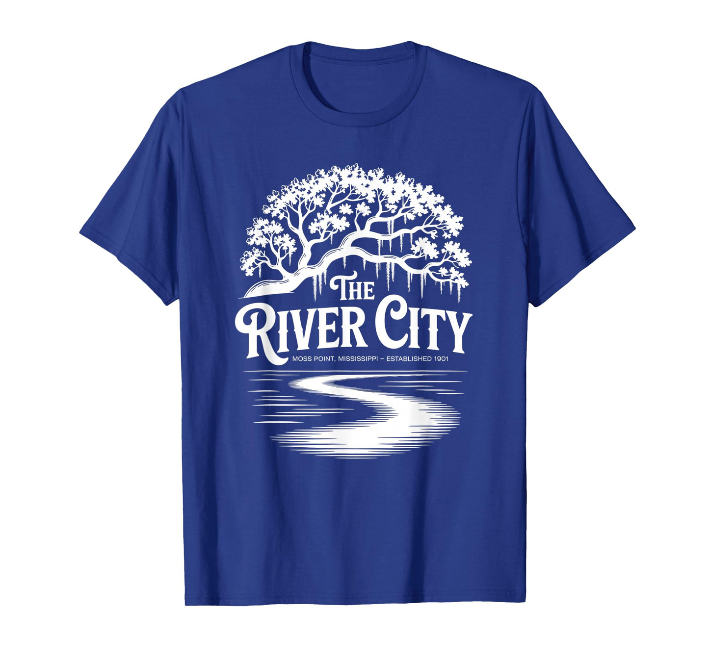 The River City Moss Point Live Oak est. 1901 T-Shirt