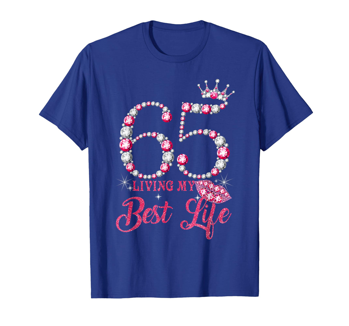 Living My Best Life 65 Years Old 65th Birthday Queen Women T-Shirt