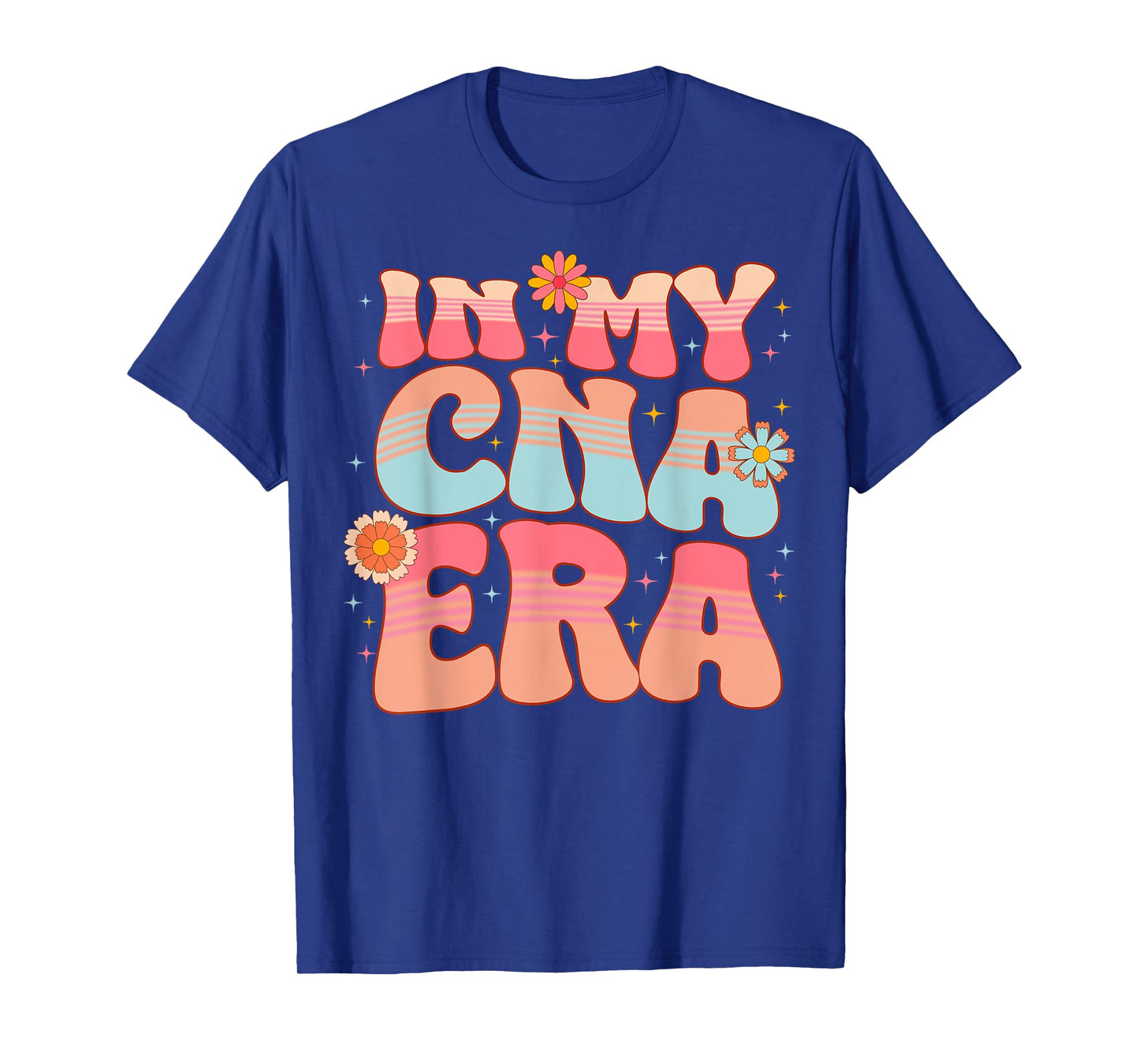 Groovy Retro In My CNA Era Hippie Groovy Love Nurse Life T-Shirt