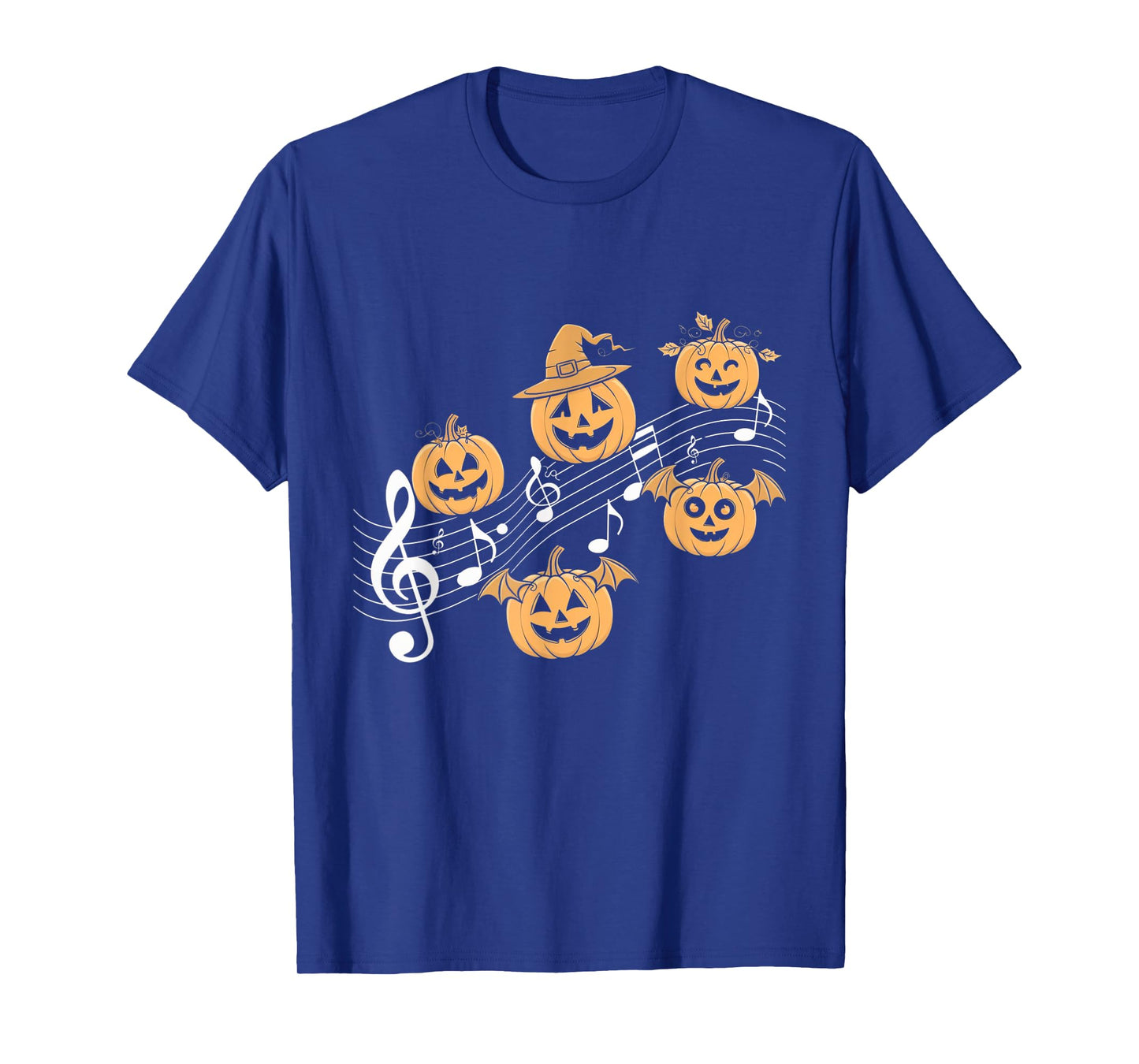 Music Note Pumpkin Fall Music Teacher Halloween Costume T-Shirt