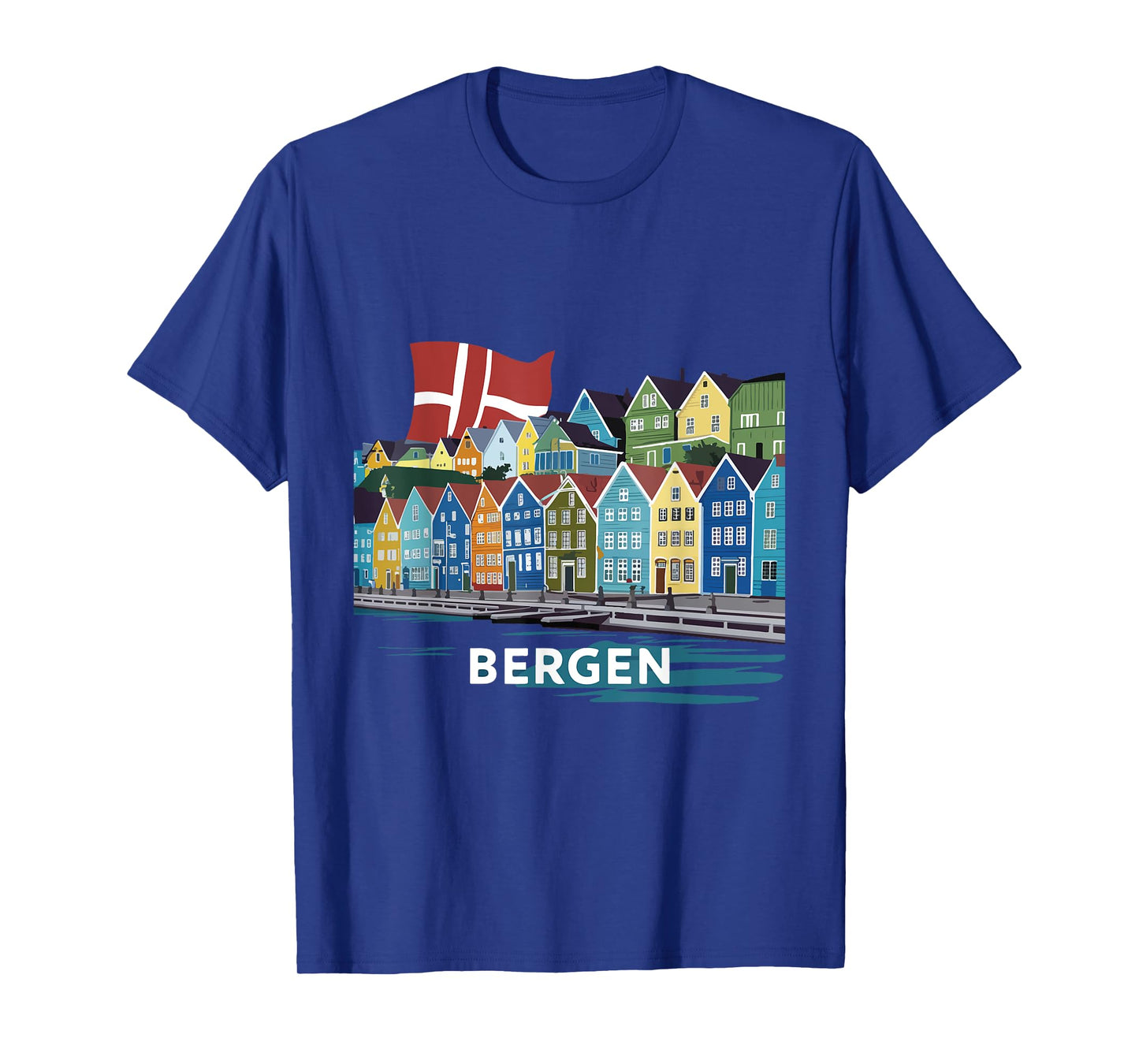 Fjord Bergen Norway Costume Fjords of Norway Harbor City T-Shirt