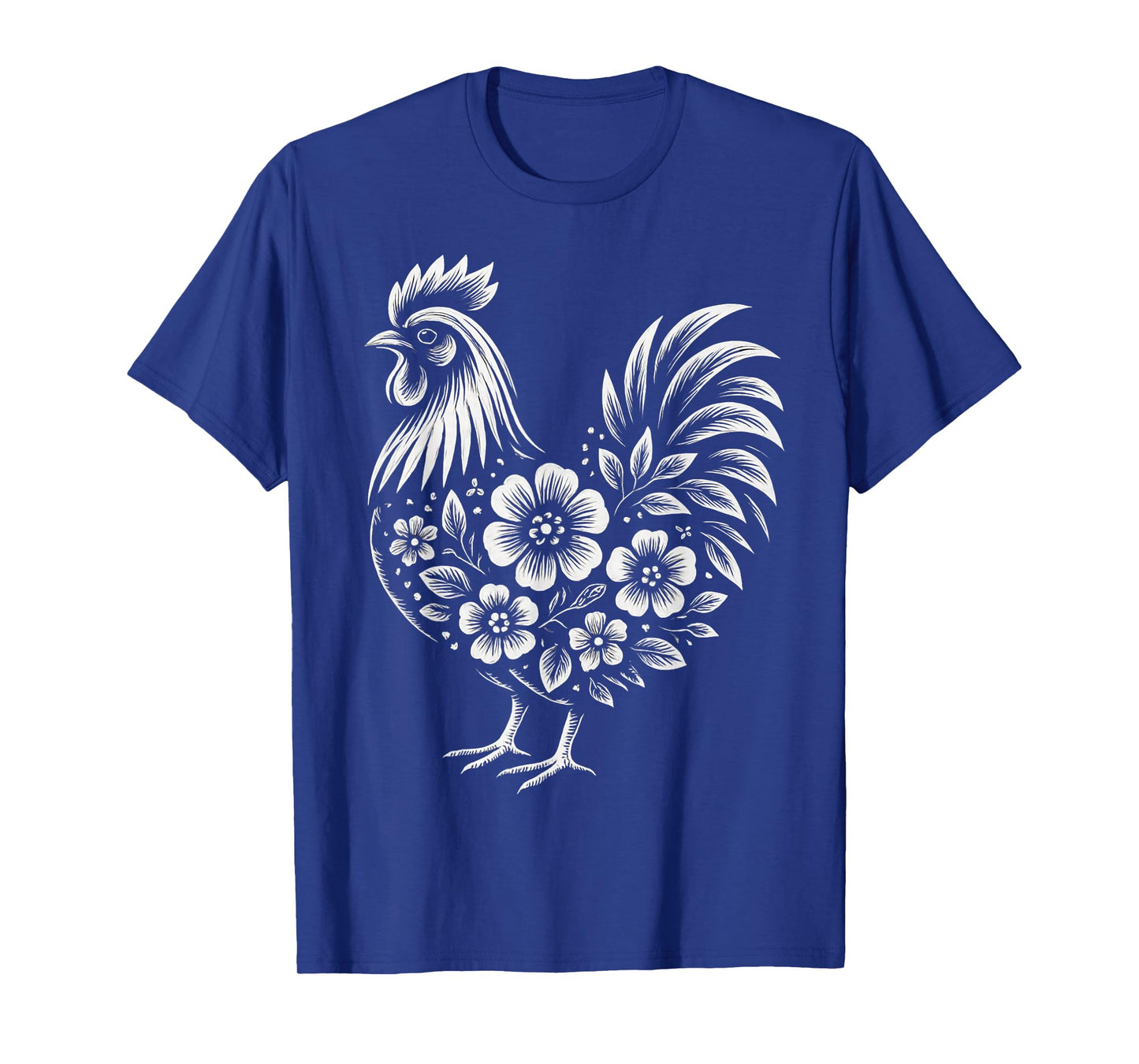 Chicken Floral Vintage Farm Girls Women Lover Cute Chicken T-Shirt