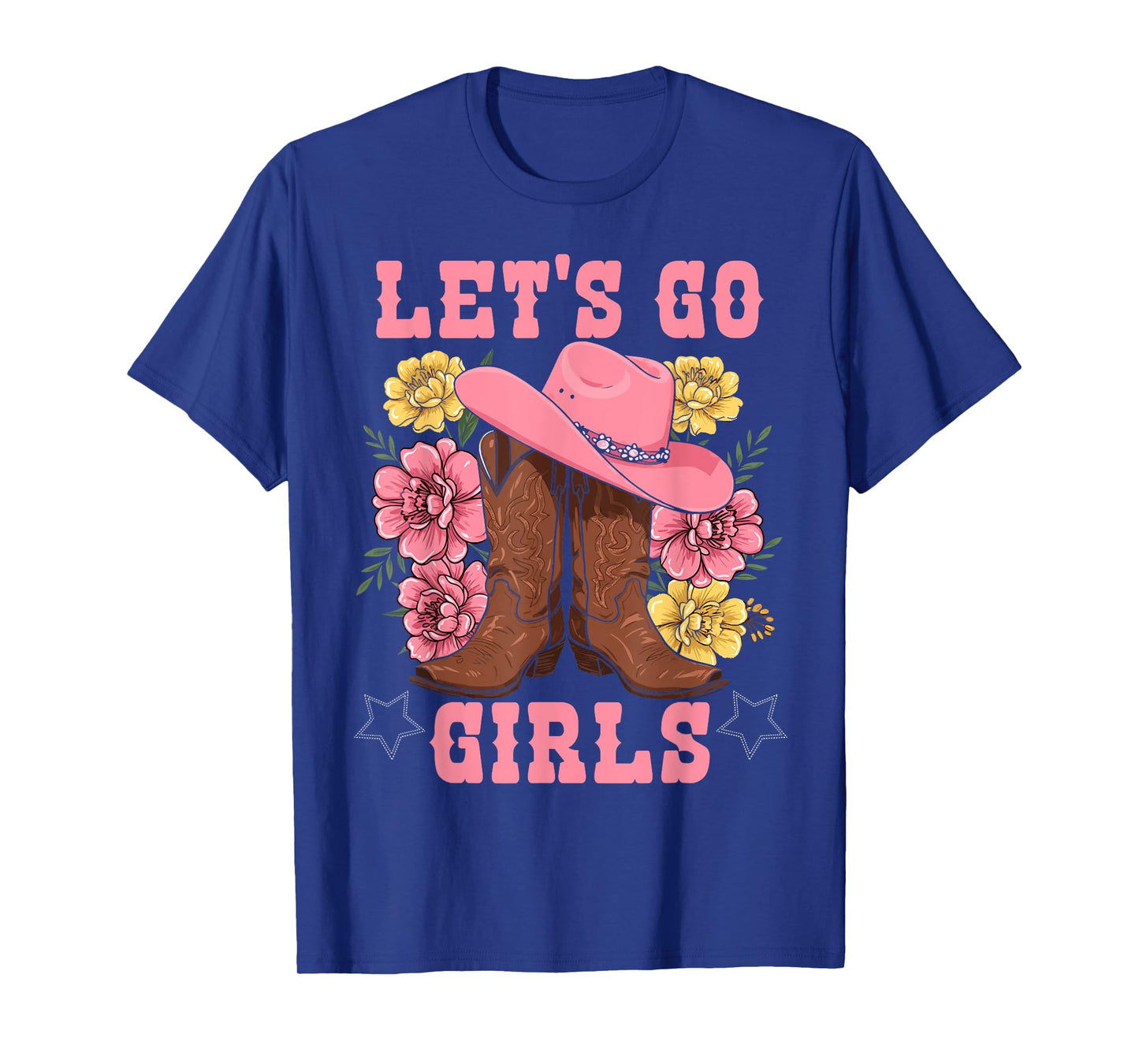 Let's Go Girls Tees Retro Rodeo Western Love Country Cowgirl T-Shirt