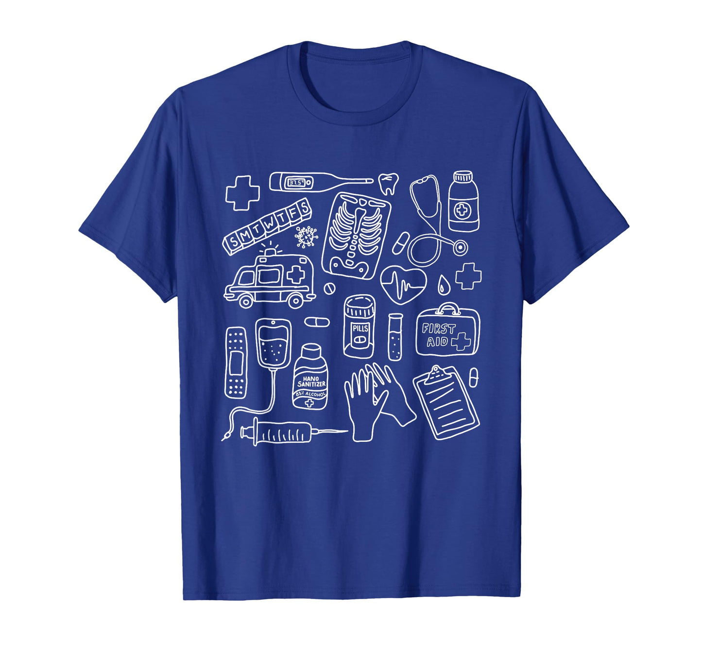 Nurses Doctors Doodle Nurse Medical Staff Women Men Nurse T-Shirt