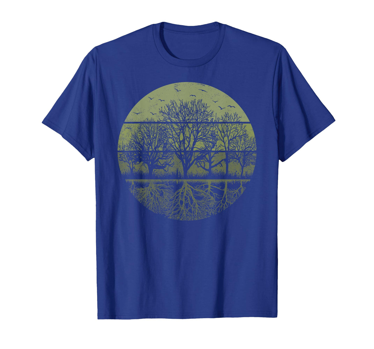 Retro Outdoor Nature Wildlife Nature Vintage Forest Trees T-Shirt