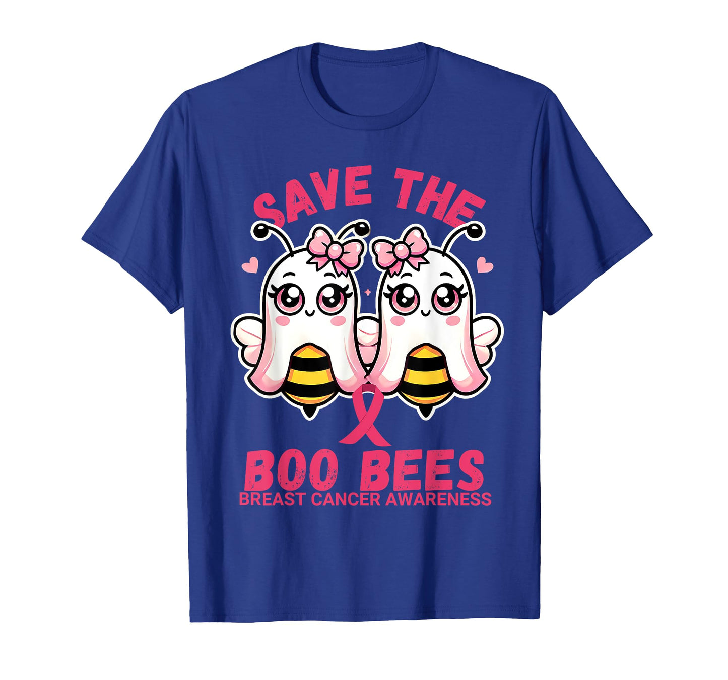 Save The Boobees Breast Cancer Awareness Boo Bee Halloween T-Shirt