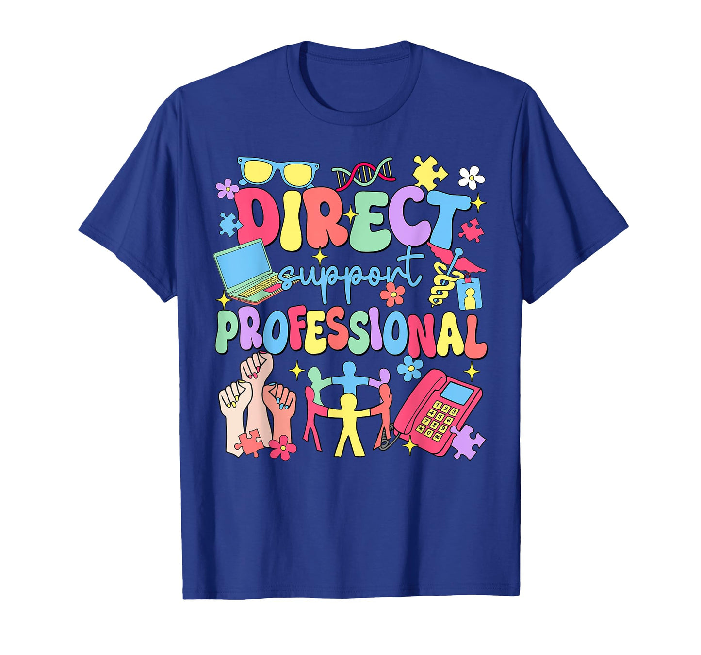 Groovy Direct Support Professional Funny Social Worker Life T-Shirt