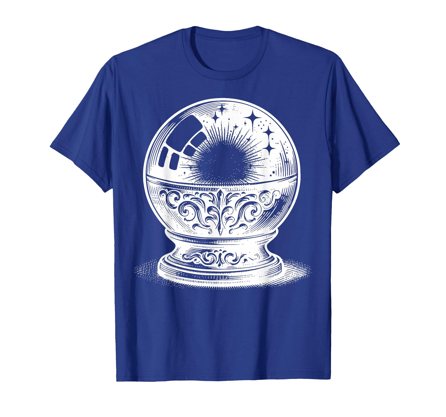 Crystal Ball On Stand With Reflections And Light Details T-Shirt