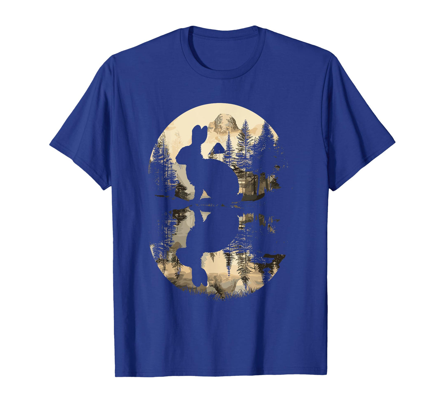 Rabbit Reflection Cute Bunny Nature Wildlife T-Shirt