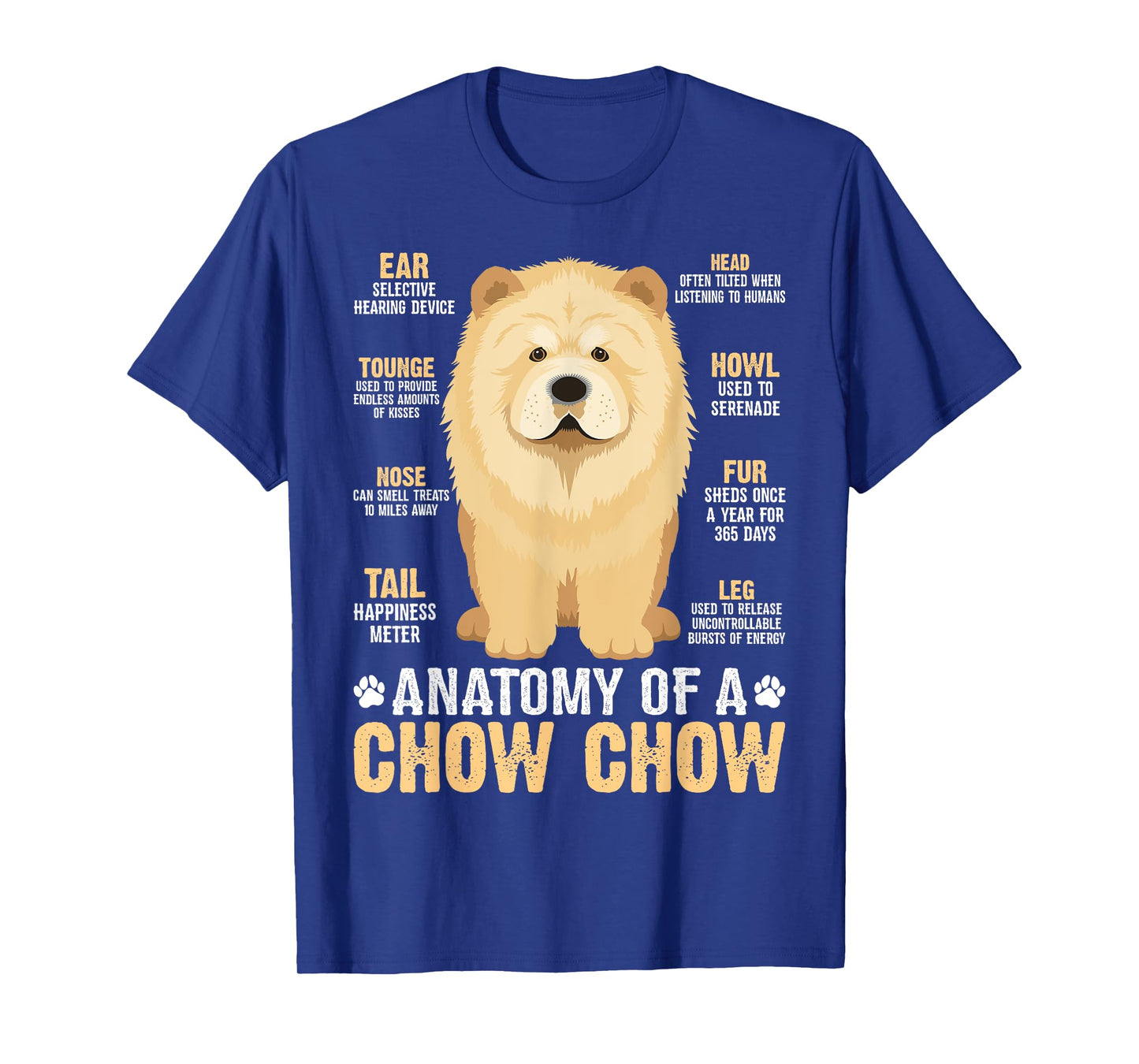 Anatomy Of A Chow Chow T-Shirt