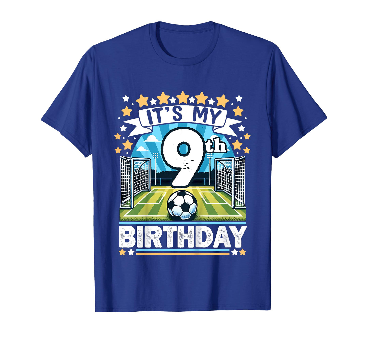 Kids It's My 9th Birthday Soccer Football 9 Years Old Boy Player T-Shirt