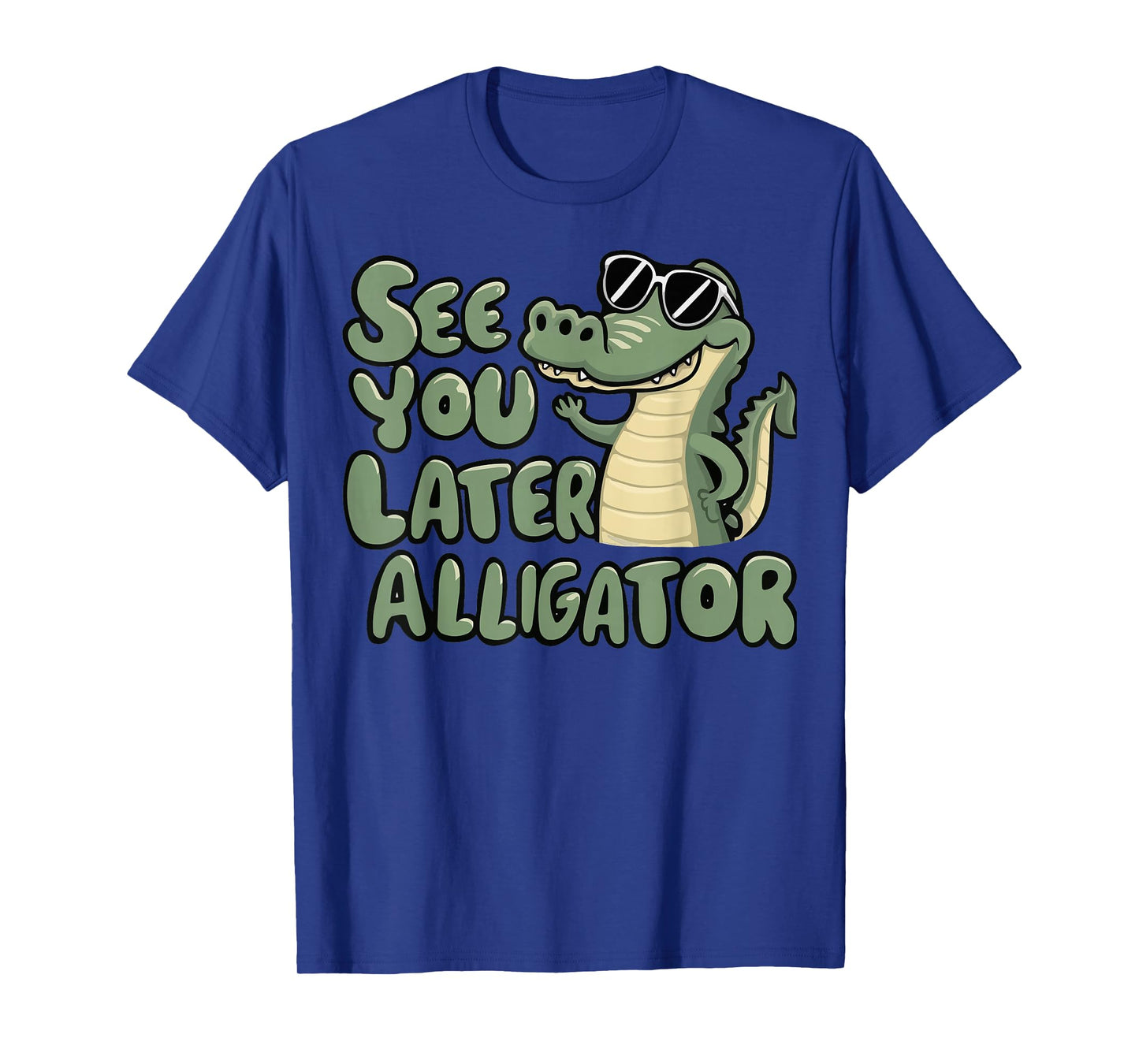 See You Later Alligator Swamp Crocodile Goodbye Reptile Kids T-Shirt