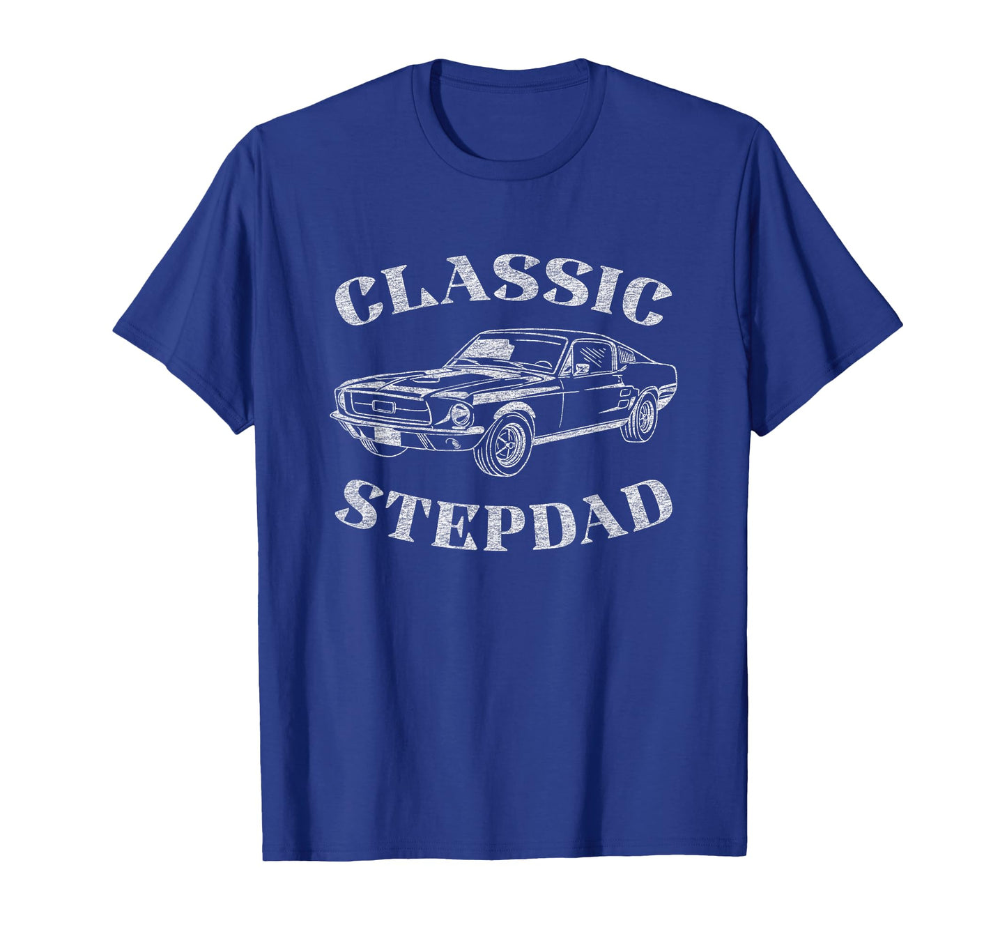 Funny Stepdad Classic Car Graphic T-Shirt