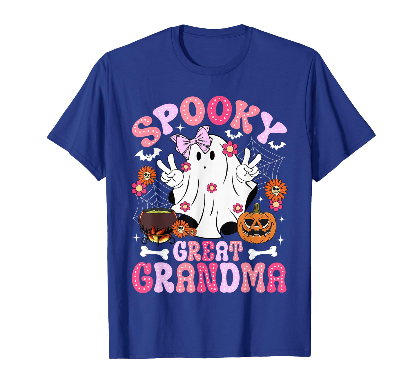 Spooky Great Grandma Halloween Great Grandmother Groovy T-Shirt