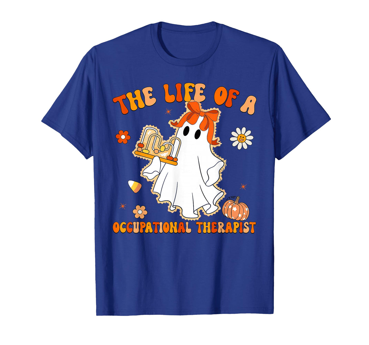 Groovy Life of A OT Occupational Therapist Ghost Halloween T-Shirt