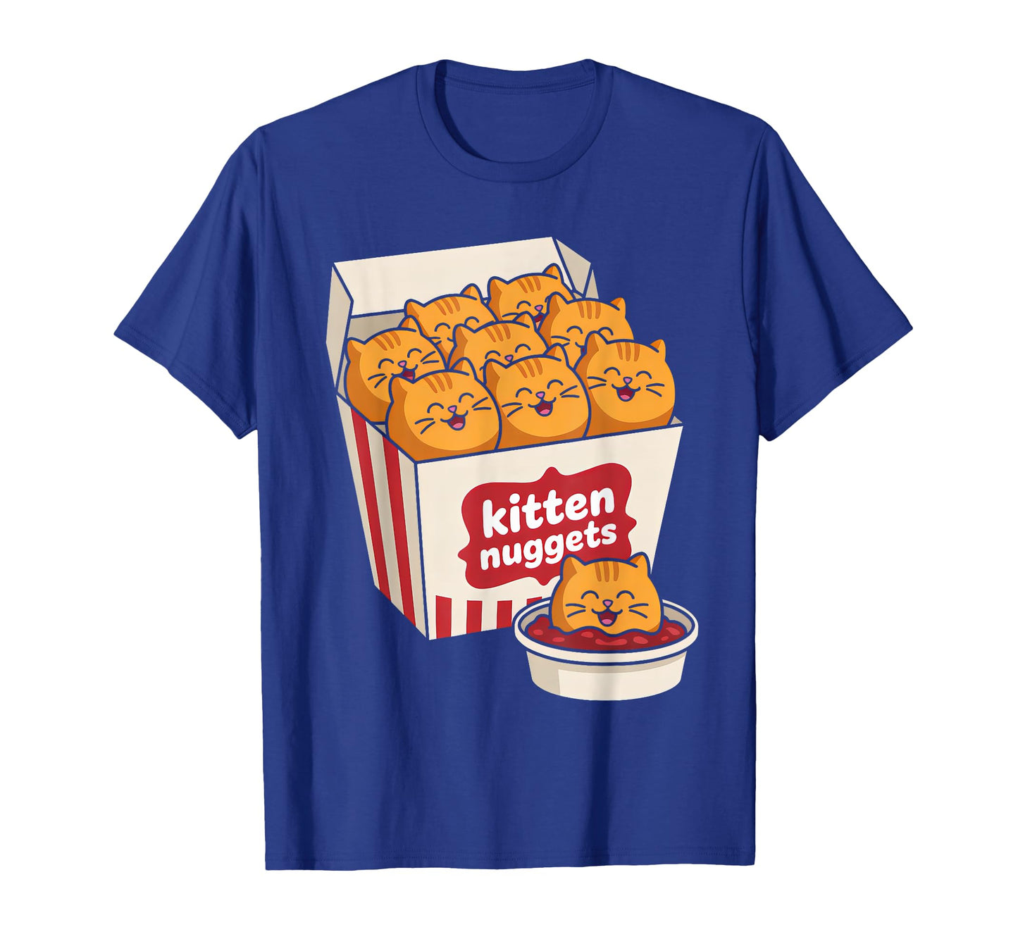 Funny Cat Owner Kitten Nuggets Food Pun Cat Lover Men Women T-Shirt