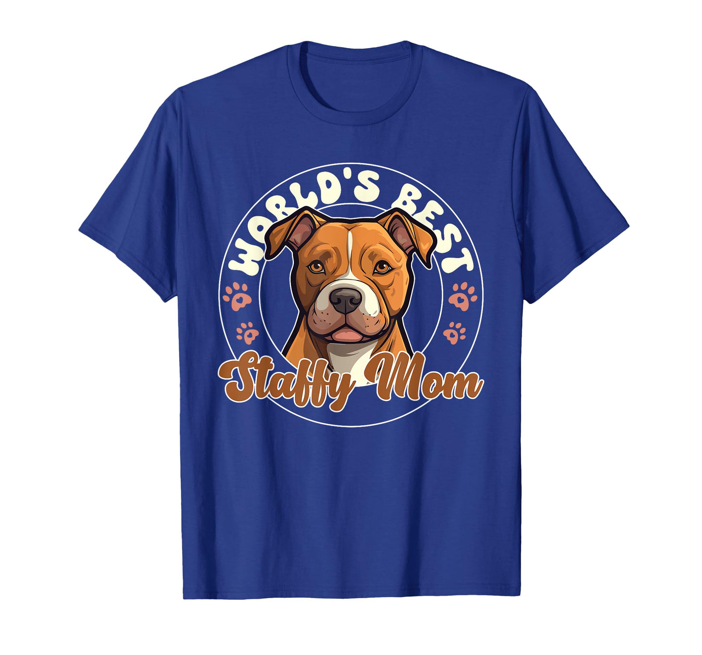 American Staffordshire Terrier World's Best Staffy Mom T-Shirt