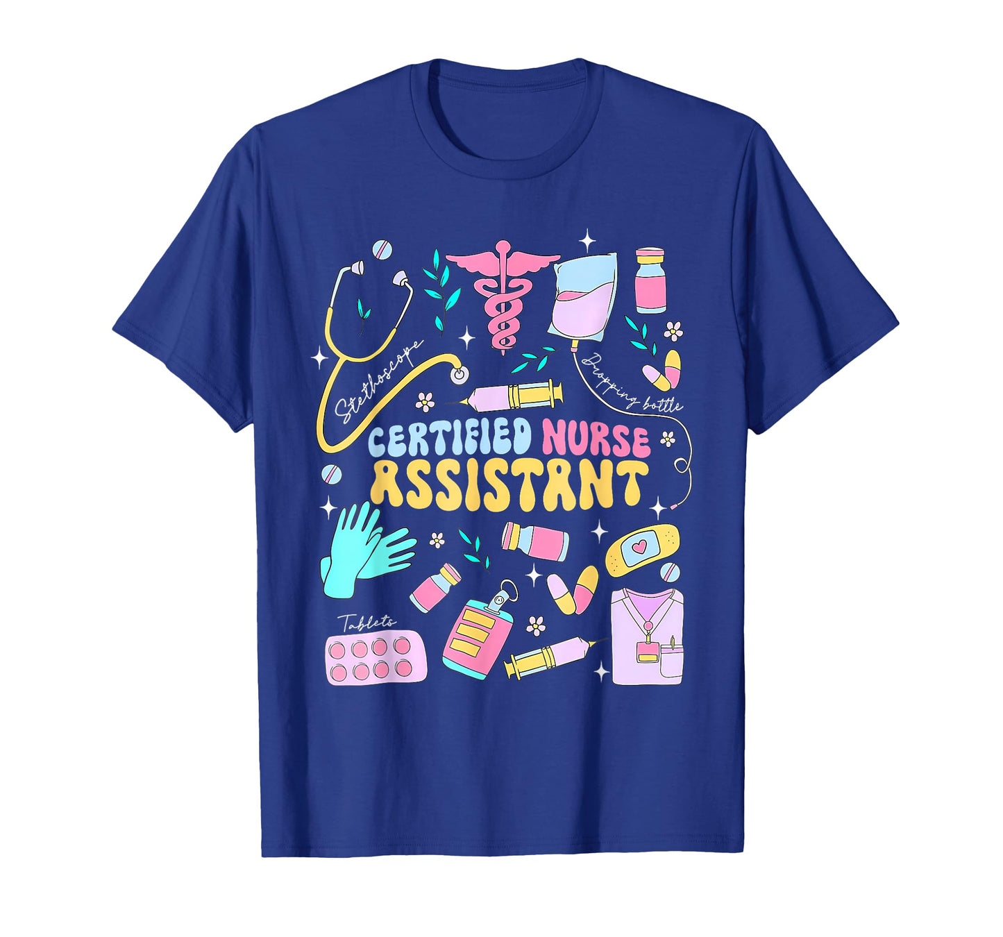 CNA Certified Nursing Assistant Funny Nurse CNA Life T-Shirt, Small, Black