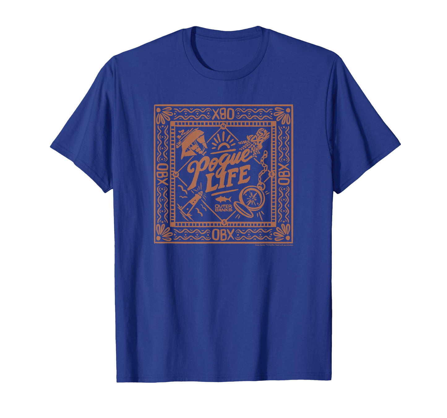 Outer Banks Pogue Life Square Stamp T-Shirt