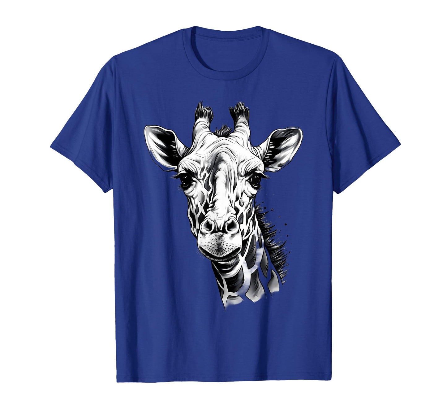 Giraffe Artwork Portrait African Animal Lovers Wildlife T-Shirt