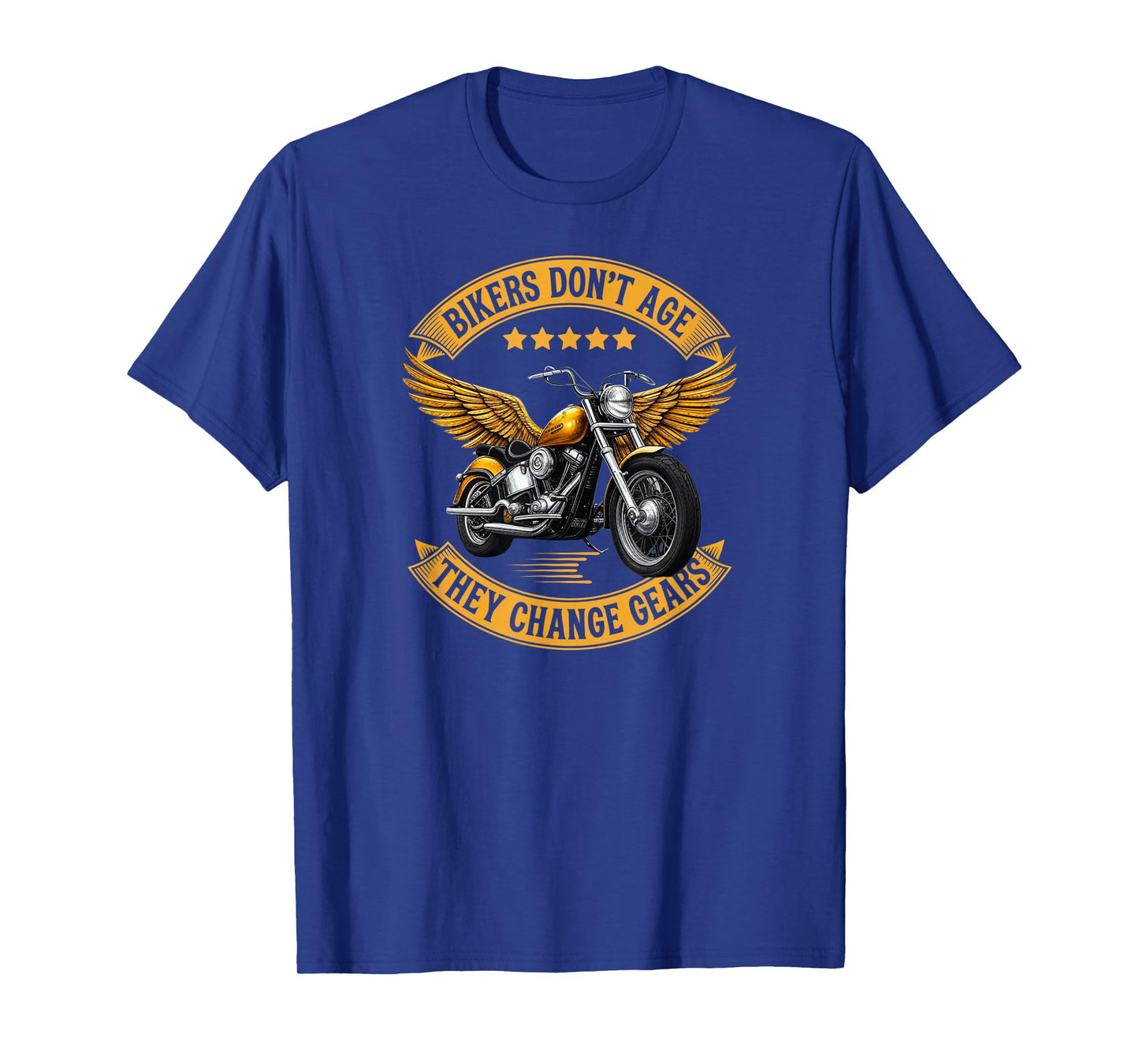 Bikers Donβt Age They Change Gears Motorcycle T-Shirt