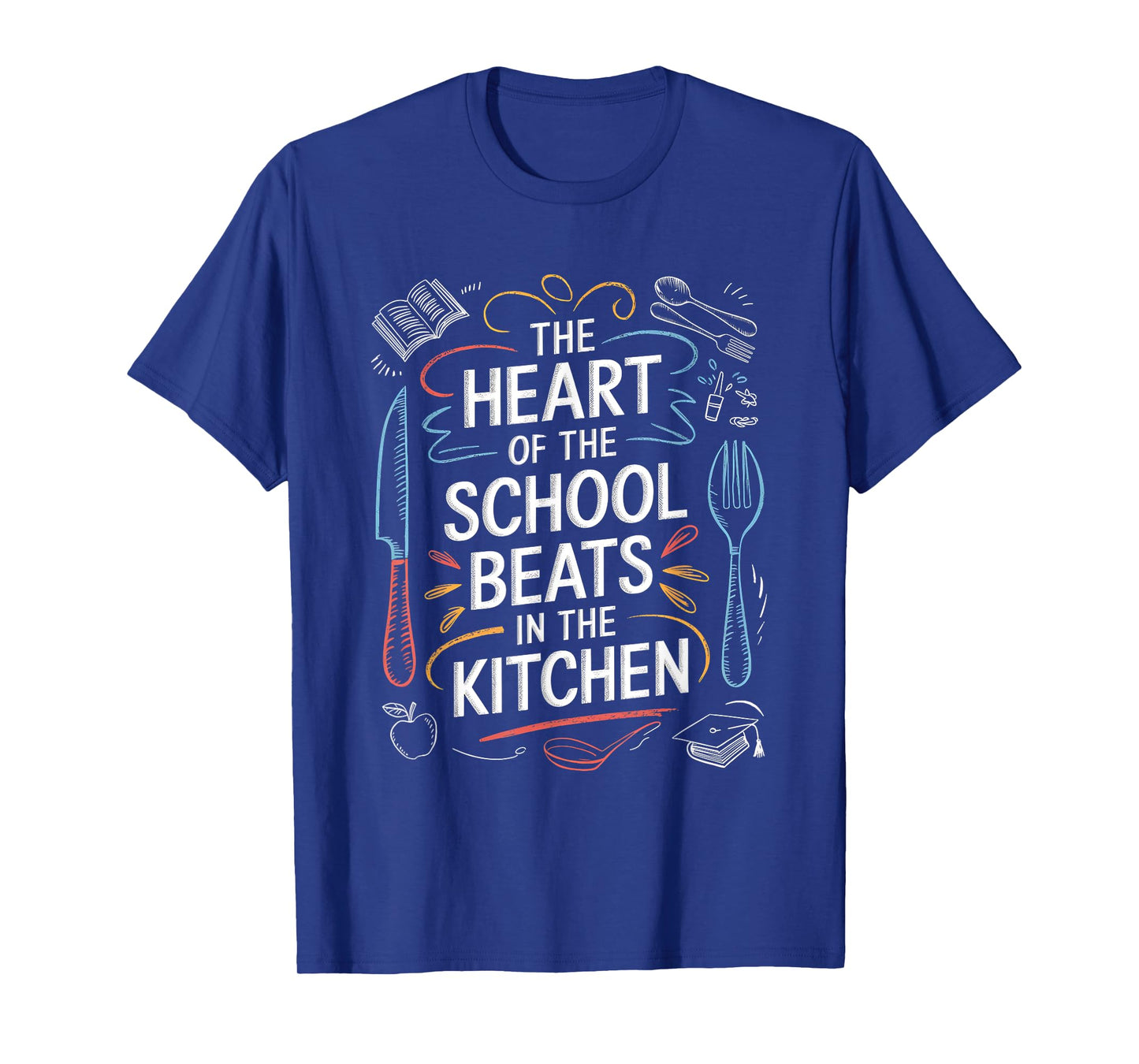 Lunch Hero Squad a Chalkboard Cafeteria School lunch hero T-Shirt