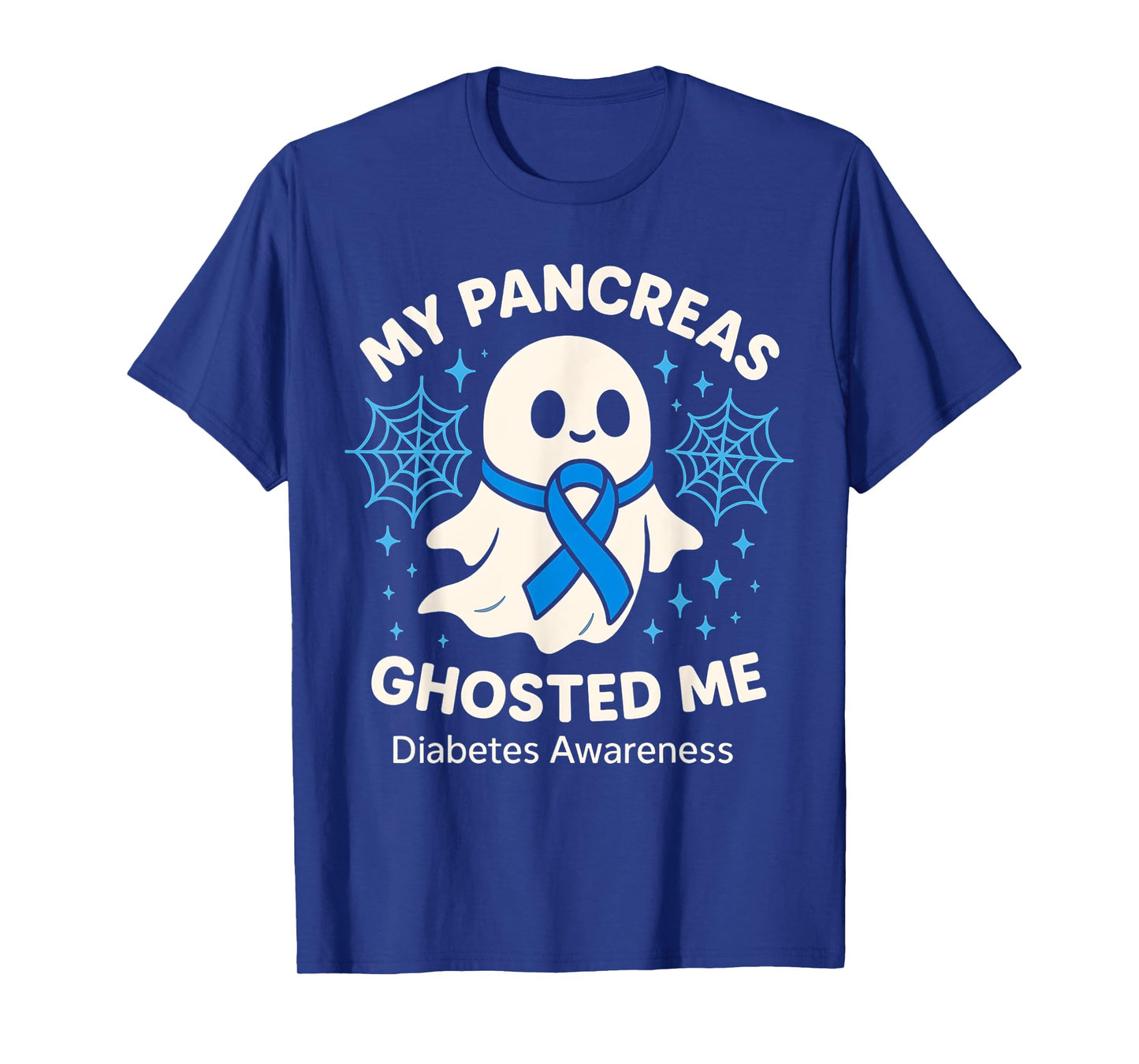 Funny Halloween Diabetes Awareness My Pancreas Ghosted Me T-Shirt