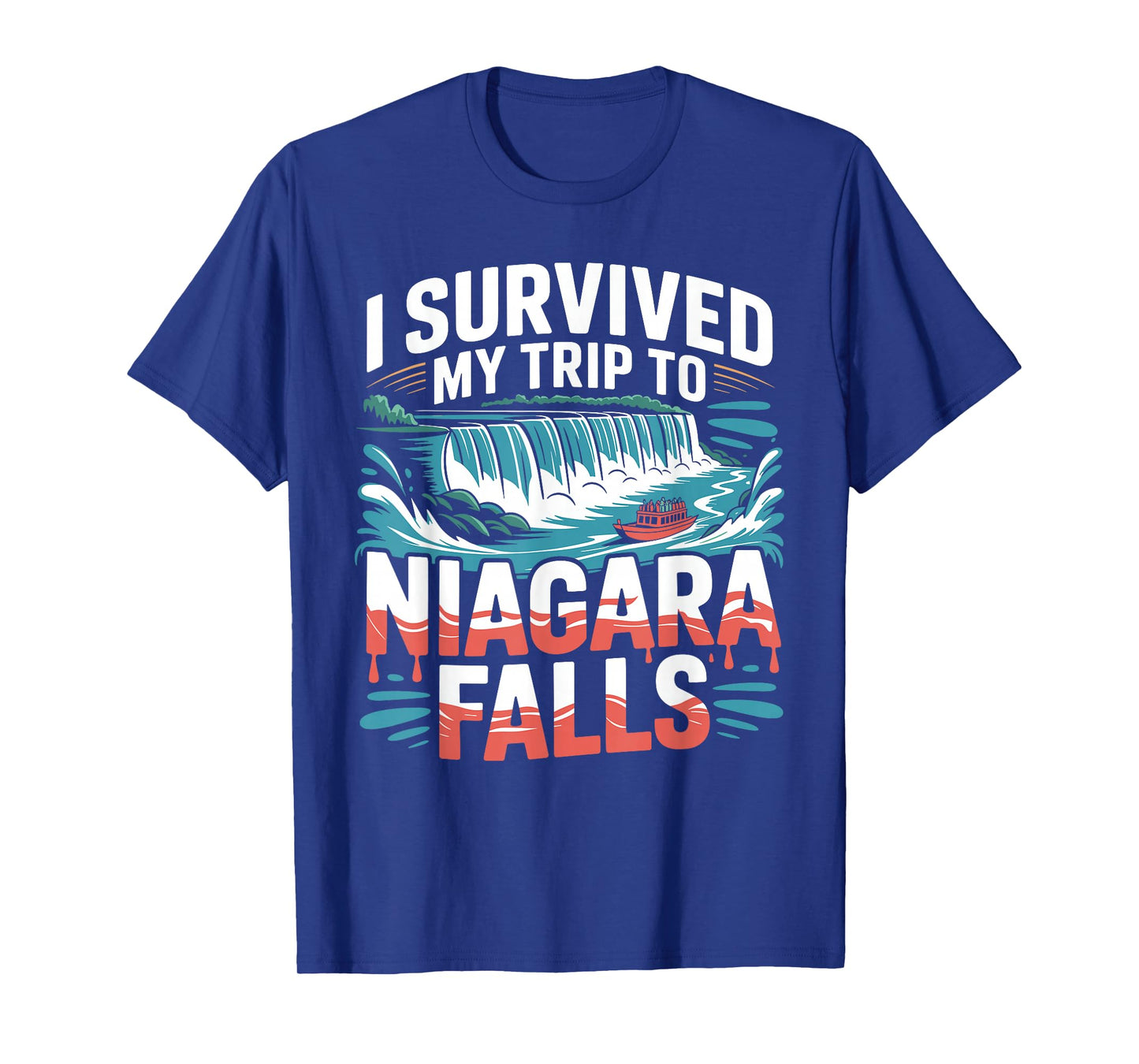 I Survived My Trip To NIAGARA FALLS T-Shirt Simple City T-Shirt