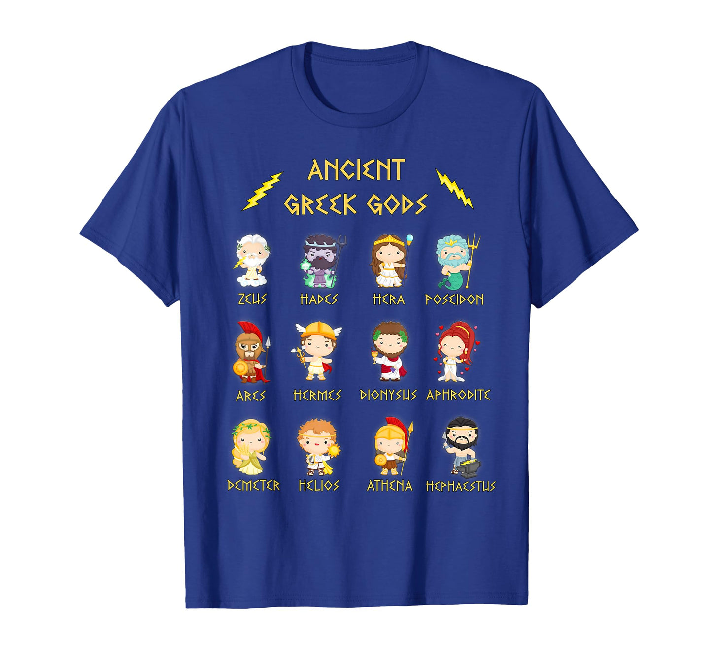 Greek Gods Cute Kawaii, Ancient Mythology Olympus T-Shirt