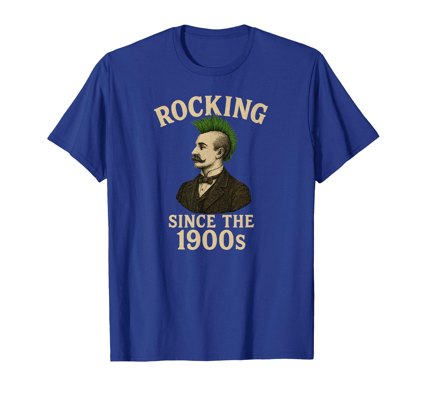 Victorian Gentleman Punk Rock Mohawk Rocking Since 1900s T-Shirt