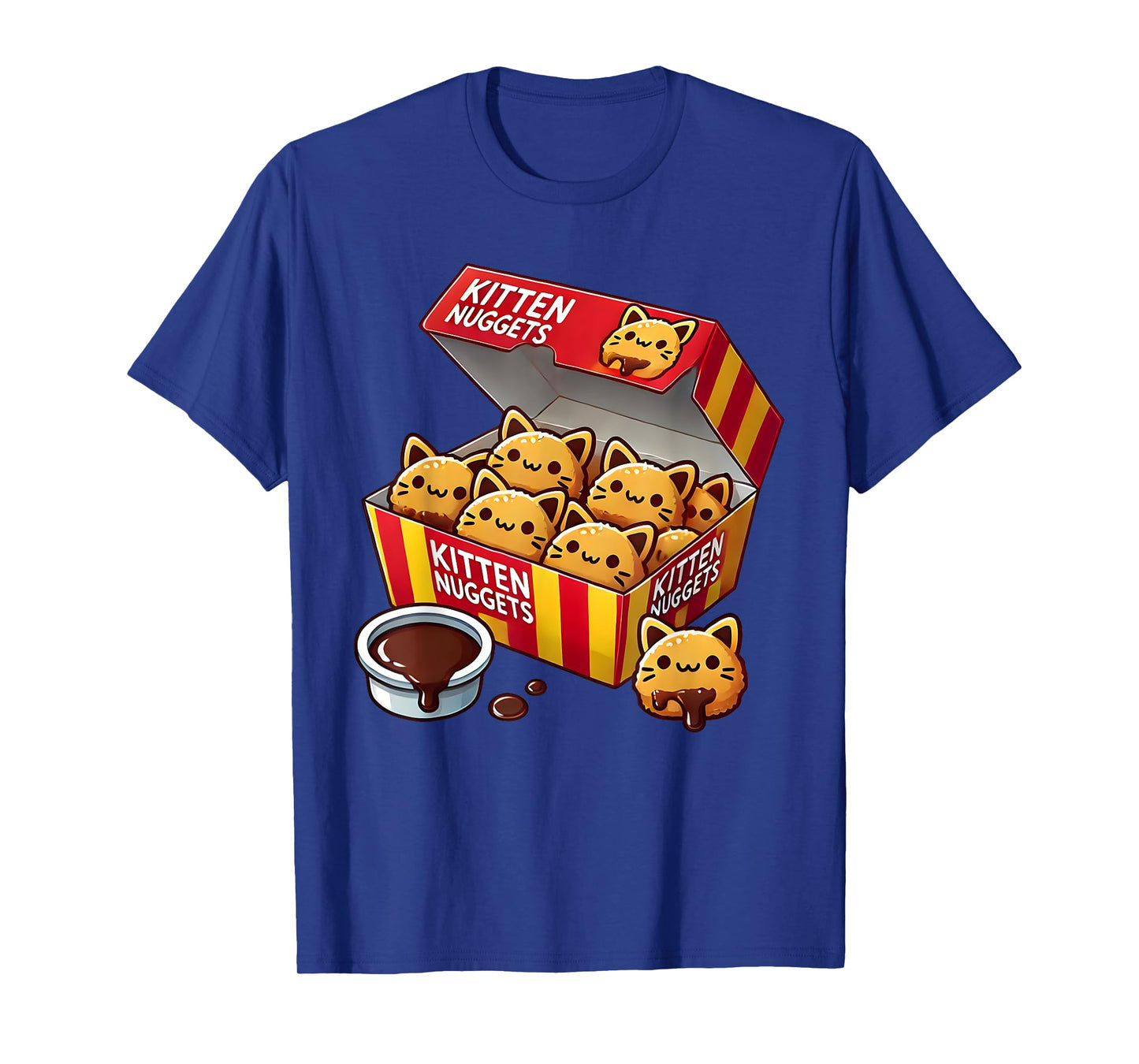 Kitten Nuggets Fast Food Parody Cat Lover Chicken Nuggets T-Shirt for Men Women Kids