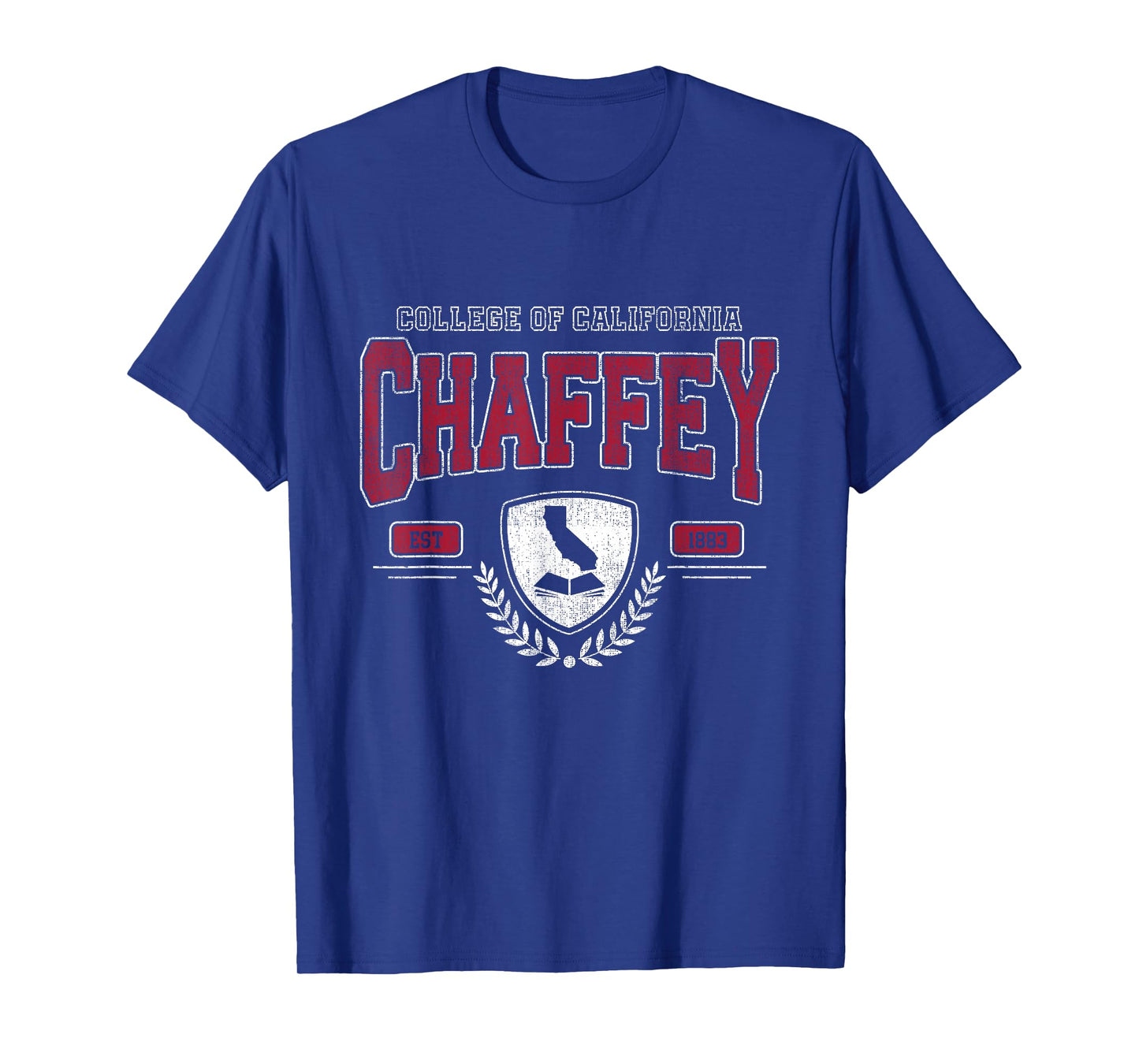 Chaffey Arch Retro University Athletic Sports Tee Men Women T-Shirt