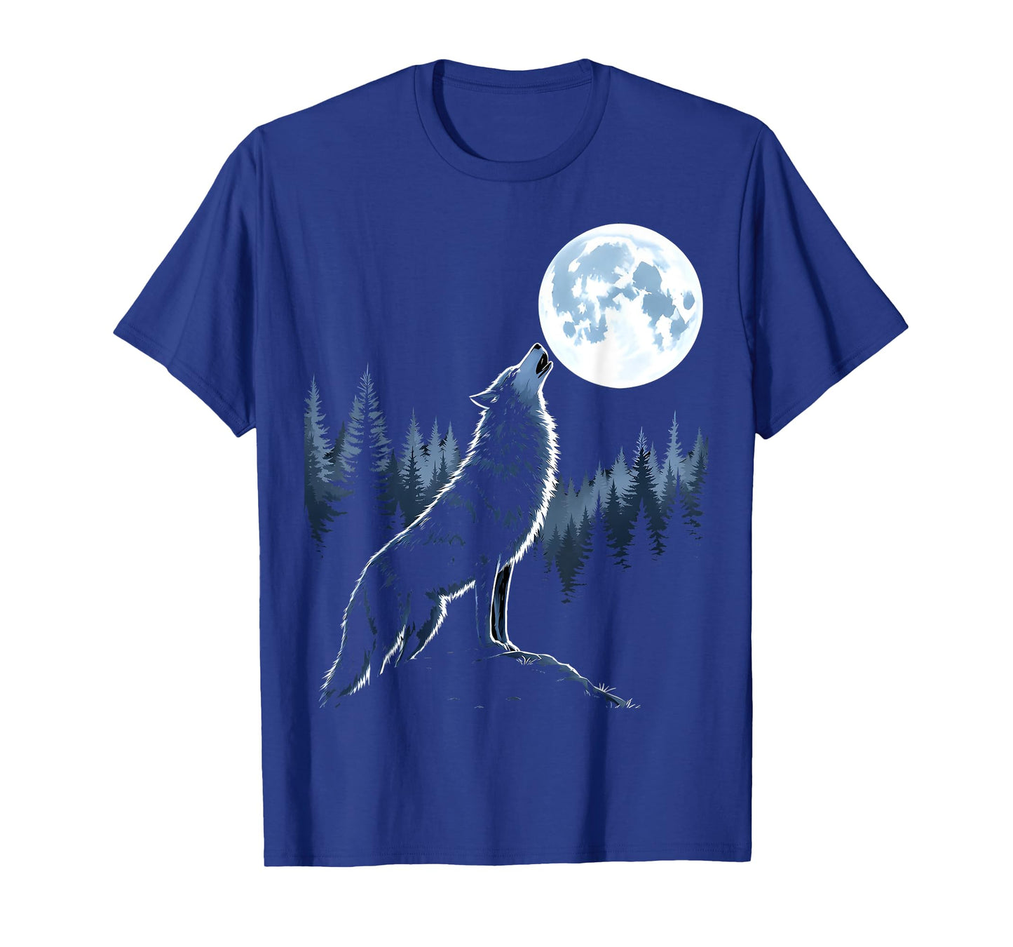 Wolf howling at moon howling wolf wildlife lovers T-Shirt