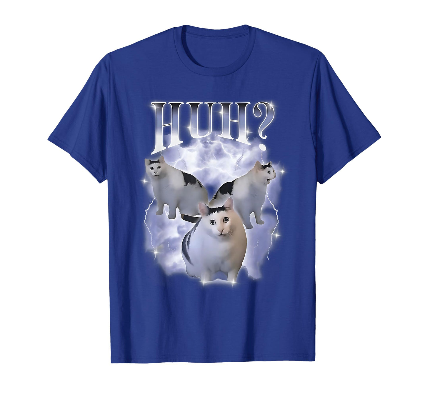 Huh Cat Chonky Ben Meme 90s Silly Cat Specific Dank Meme T-Shirt