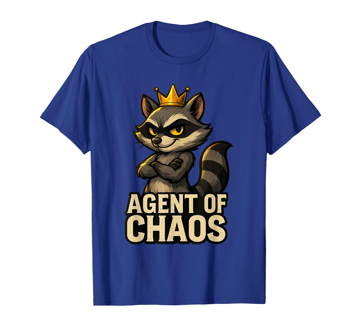 Funny Raccoon Agent of Chaos Sarcastic Trash Panda Meme T-Shirt