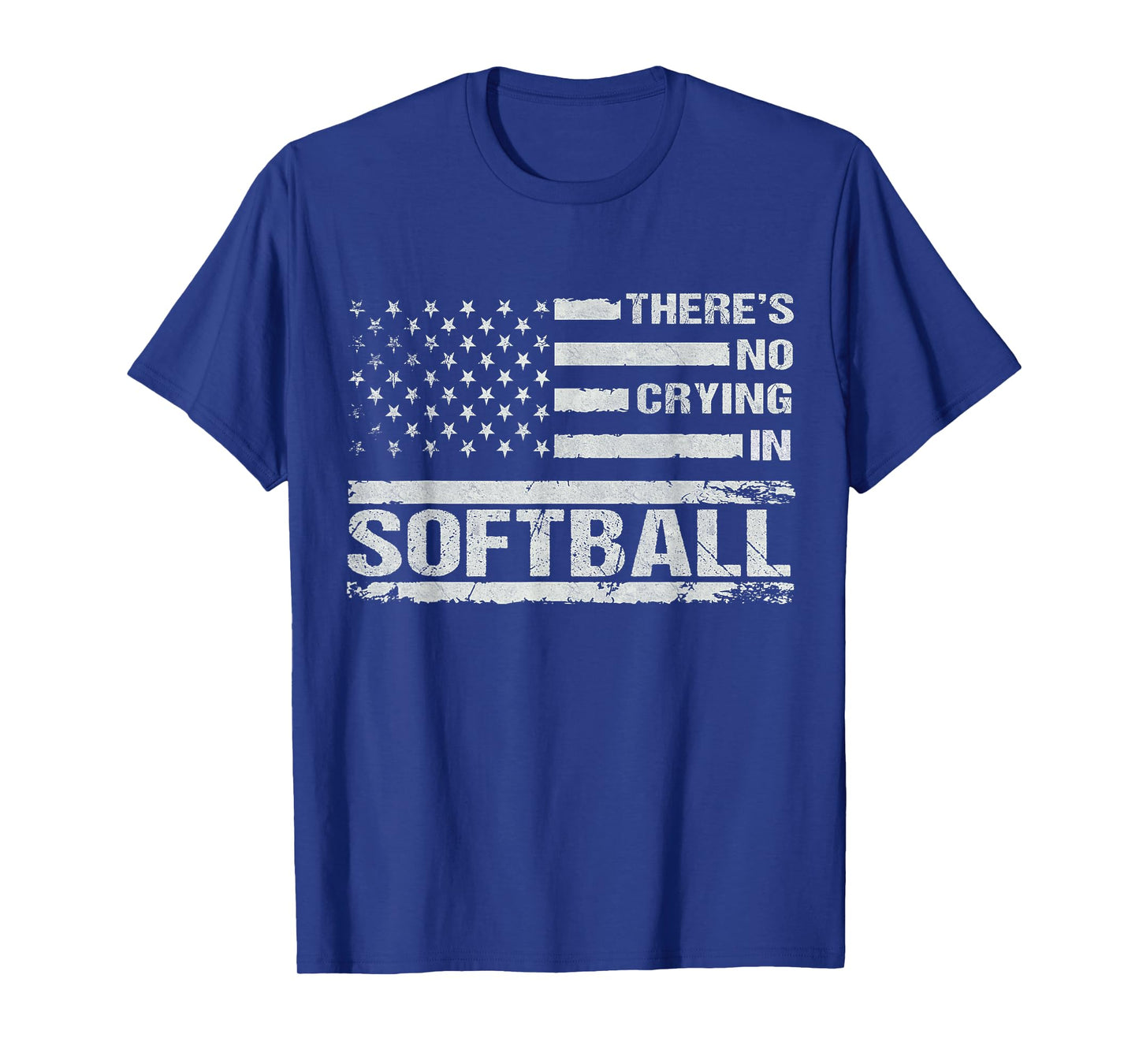 There Is No Crying In Softball Funny Game Day Softball Mom T-Shirt