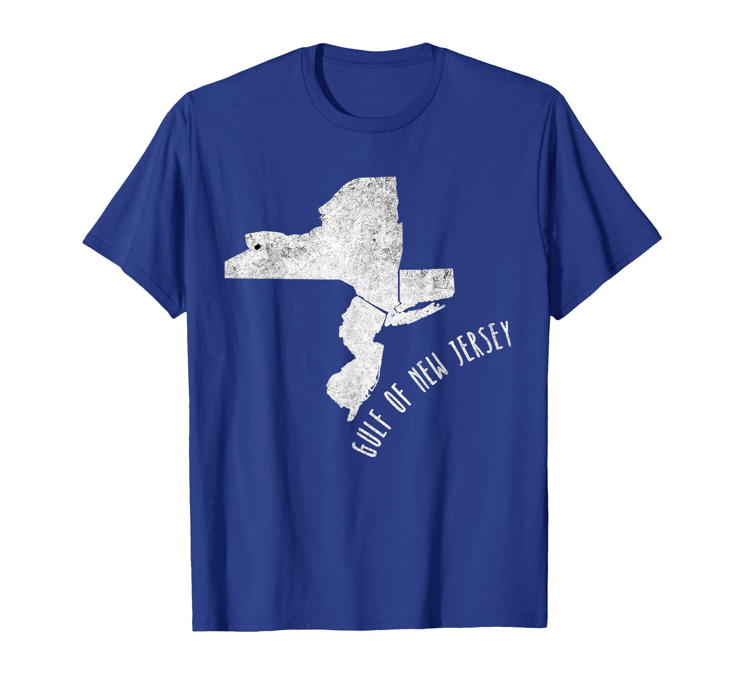 Gulf of New Jersey Funny Tri State Souvenir Map T-Shirt