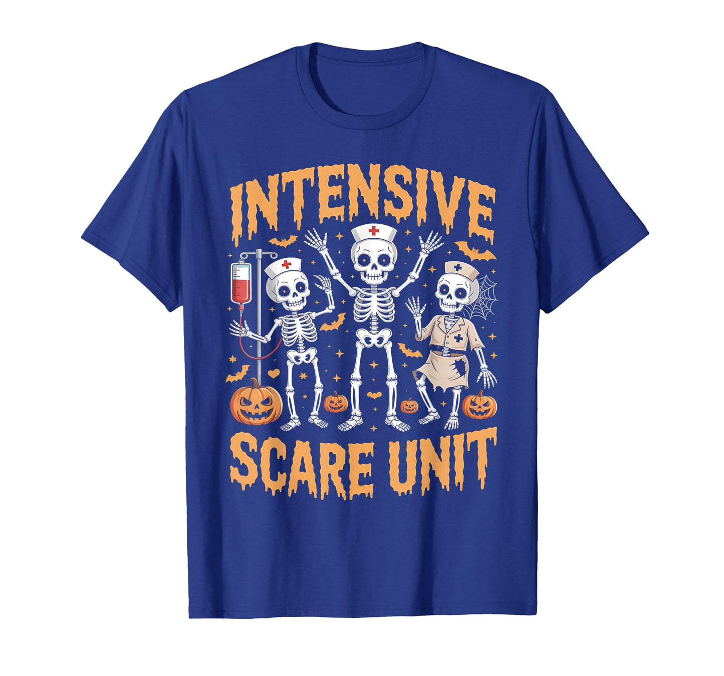 ICU Halloween Shirt Nurse Halloween Pumpkin Nurse Halloween T-Shirt