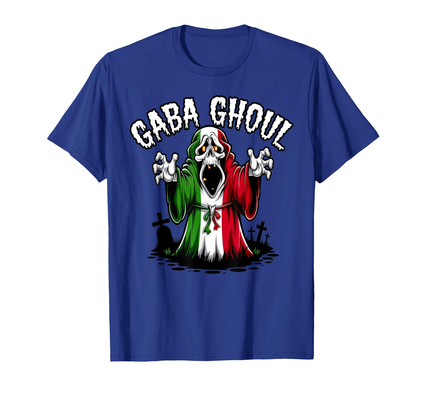 Halloween Graveyard Gaba Ghoul Ghost Funny Italian Gabagool T-Shirt