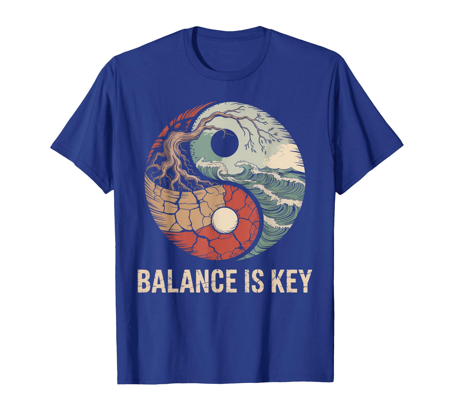 Balance is Key Yin-Yang Nature Symbol T-Shirt